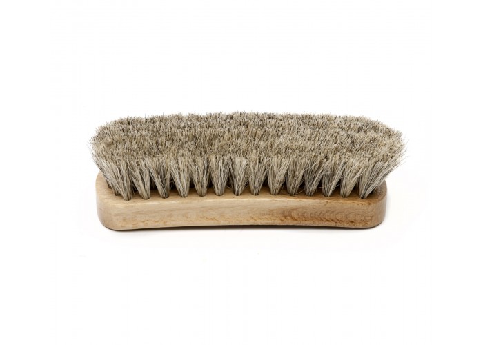 Brosse Crin de Cheval Naturel gris claire