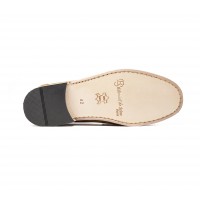 Mocassin cuir velours sable