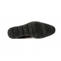 Mocassin facon croco vernis mat