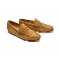 Mocassin en "daim" camel