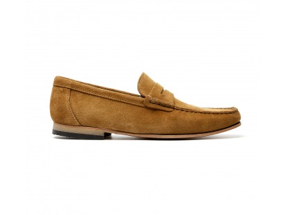 Mocassin en "daim" camel