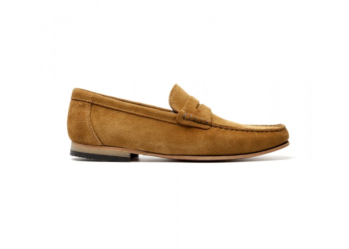 Mocassin en "daim" camel