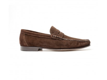 Mocassin en "daim" marron