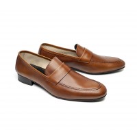 ultra soft loafer in brown calf leather