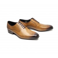 cognac calf oxfords