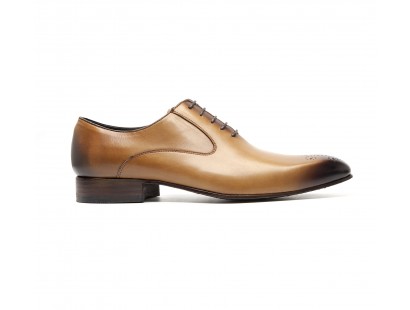 cognac calf oxfords