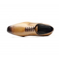 cognac calf oxfords