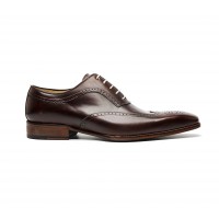 brown calf leather full brogue