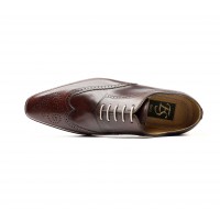 brown calf leather full brogue