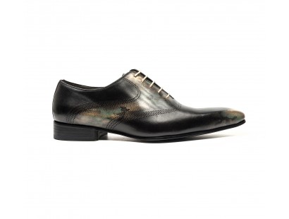 Camo patina calf oxford