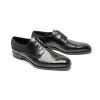 black calf cap toe derbies