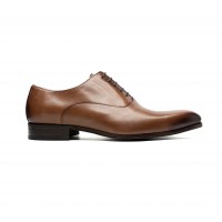 Plain oxfords in patinated calf leather