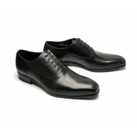 Plain oxfords in patinated calf leather