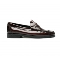 brown patent leather loafers