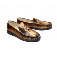 honey patent leather loafers