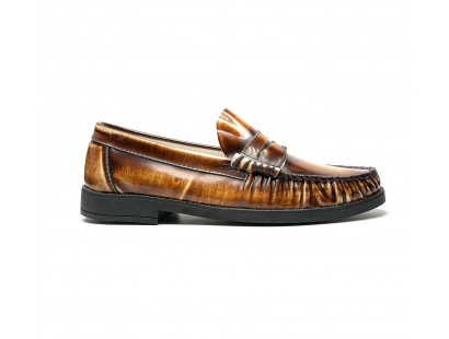 honey patent leather loafers