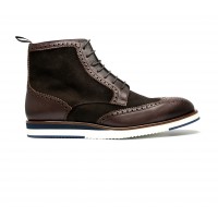 two tones brogue boots