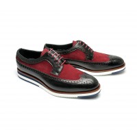 two tone brogue with rubber sole