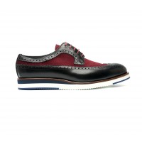 two tone brogue with rubber sole