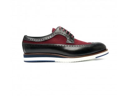 two tone brogue with rubber sole