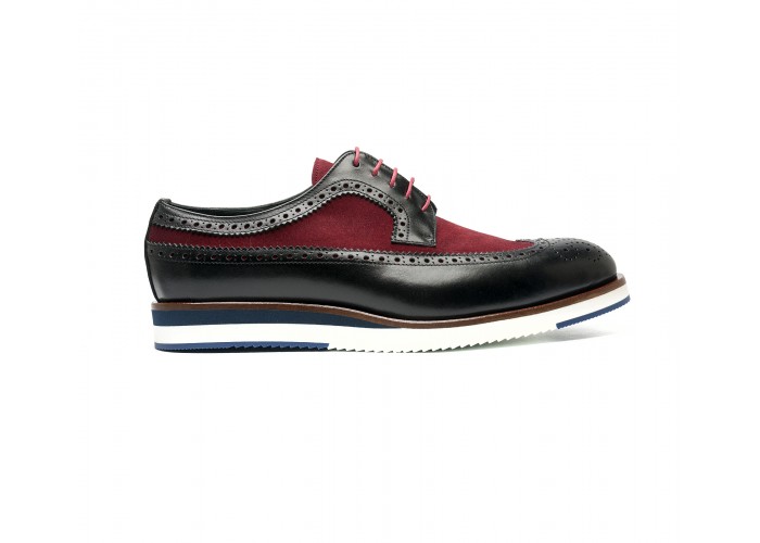 two tone brogue with rubber sole