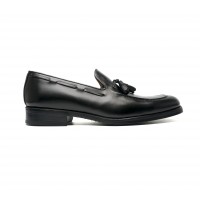 black calf tassel loafers