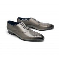 Greay calf leather oxford