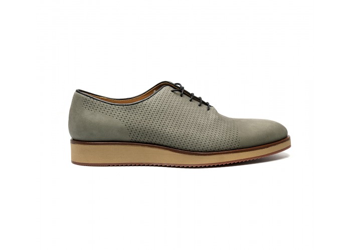grey oxford with a rubber sole