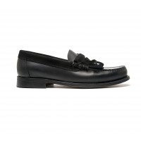 PULL UP leather black loafers