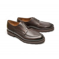 derby in grained calf and rubber sole
