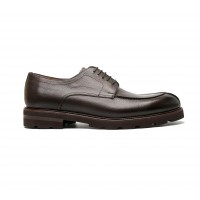 derby in grained calf and rubber sole