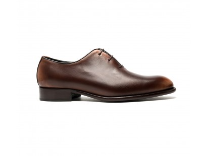 One cut oxfords reverse patina in brown calf