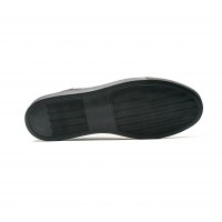 BI-MATERIAL BLACK SNEAKER