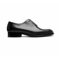 One cut oxfords patina in black calf