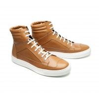 patinated calf High sneakers