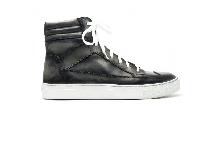 patinated calf High sneakers