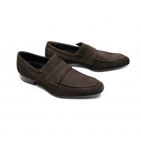 MOCASSIN EN VELOUR MARRON CHOCOLAT