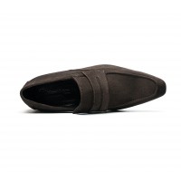 MOCASSIN EN VELOUR MARRON CHOCOLAT