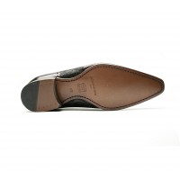 DARK BROWN CALF LASER OXFORD