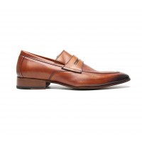 Cognac calf loafers