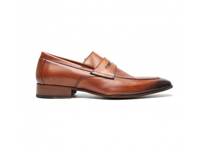 Cognac calf loafers