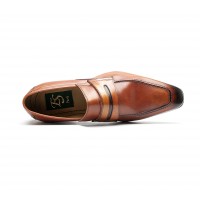 Cognac calf loafers