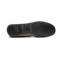 all leather loafers with rubber sole